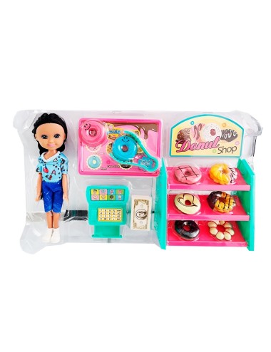 Muñeca Accesorios Tienda De Donas Juguete Niñas Interactivo
