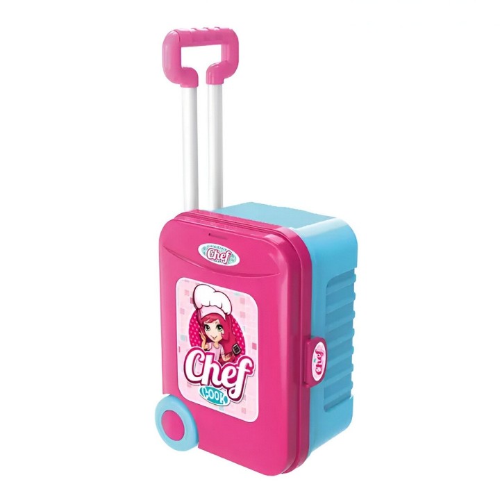 Cocina Infantil Armable Maleta 3 En 1 Accesorio Chef Juguete