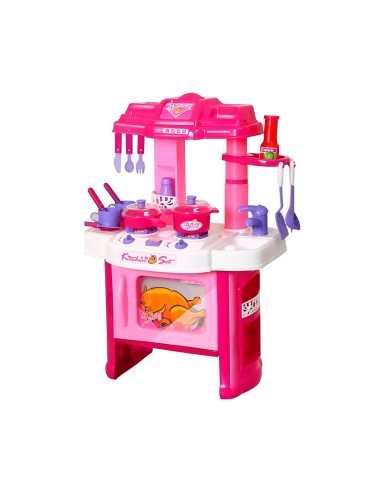 Cocina Juguete Interactiva Con Horno Utencilios Niñas