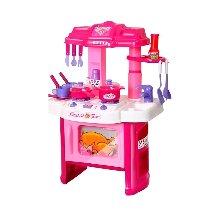 Cocina Juguete Interactiva Con Horno Utencilios Niñas