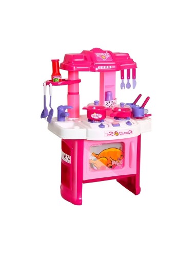 Cocina Juguete Interactiva Con Horno Utencilios Niñas