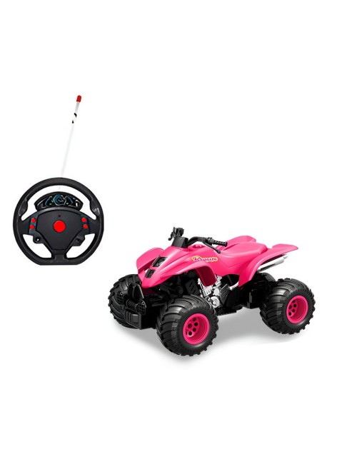 Cuatrimoto Recargable Muñeca Muñeco Control Remoto + Bateria