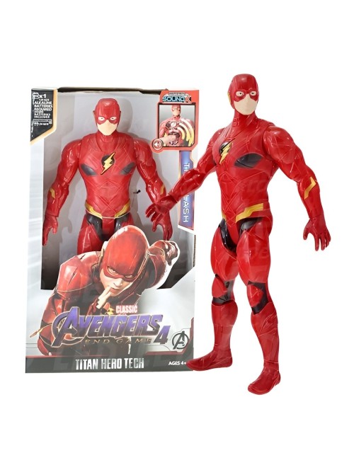 Figura Coleccionable Juguete Sonido Comic Flash Heroe