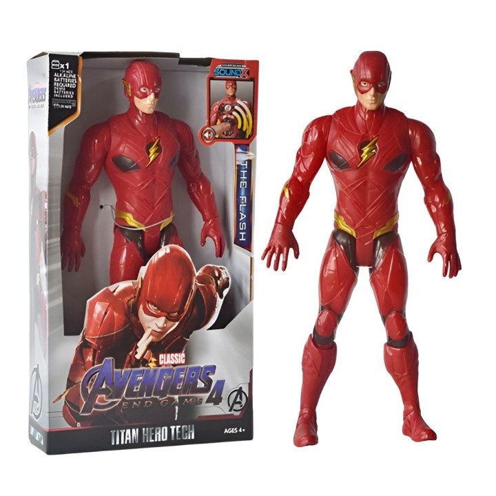 Figura Coleccionable Juguete Sonido Comic Flash Heroe