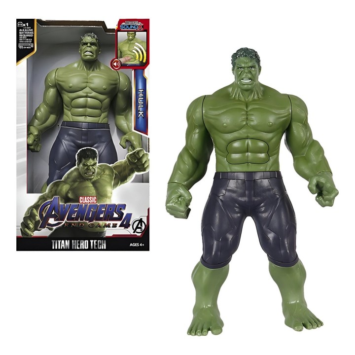 Figura Coleccionable Juguete Sonido Comic Hulk Verde