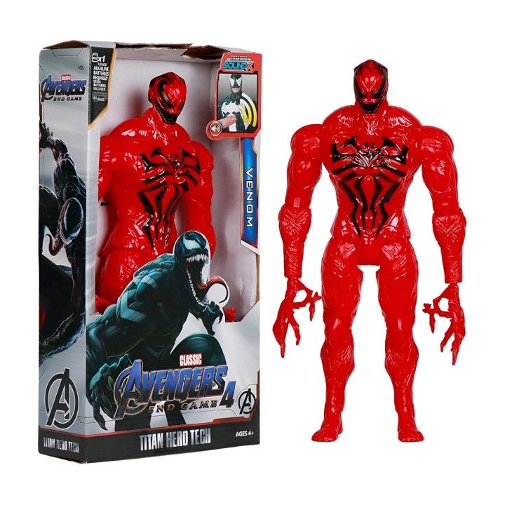 Figura Coleccionable Juguete Sonido Comic Venom Rojo