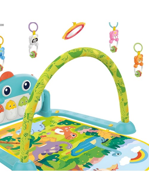 Gimnasio Piano Fitness Tapete Sonajero Dinosaurios Musical