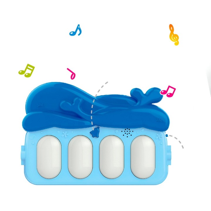 Gimnasio Piano Fitness Tapete Sonajero Peces Musical Bebes