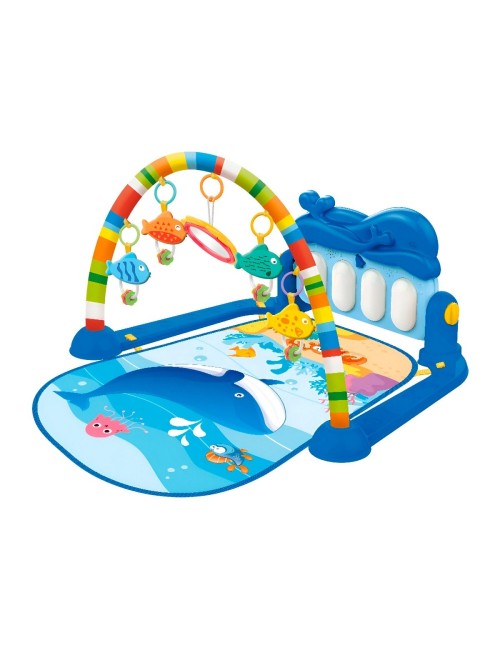 Gimnasio Piano Fitness Tapete Sonajero Peces Musical Bebes