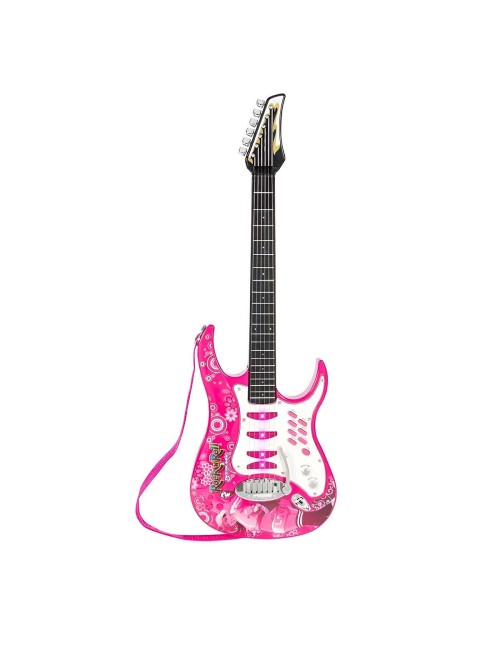 Guitarra Microfono Parlante Juguete Niñas Musica + Baterias