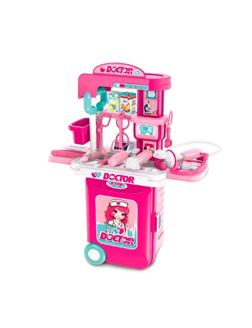 Maleta Armable 3 En 1 Accesorios Doctora Utencilios Juguete