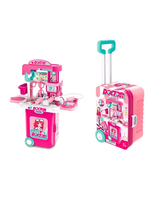 Maleta Armable 3 En 1 Accesorios Doctora Utencilios Juguete