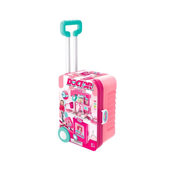 Maleta Armable 3 En 1 Accesorios Doctora Utencilios Juguete
