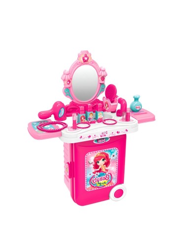 Maleta Armable 3 En 1 Accesorios Tocador Accesorios Juguete