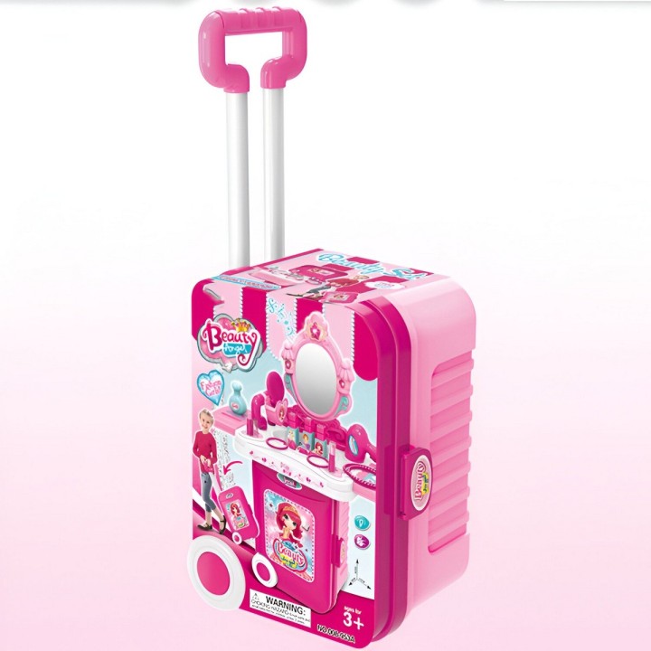 Maleta Armable 3 En 1 Accesorios Tocador Accesorios Juguete