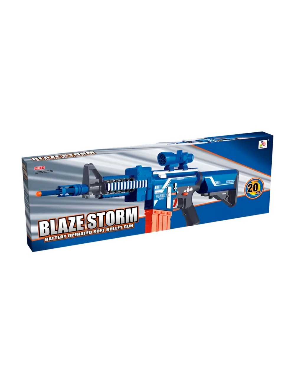 Pistola Ametralladora M4 Juguete Lanza Dardo Nerf + Bateria