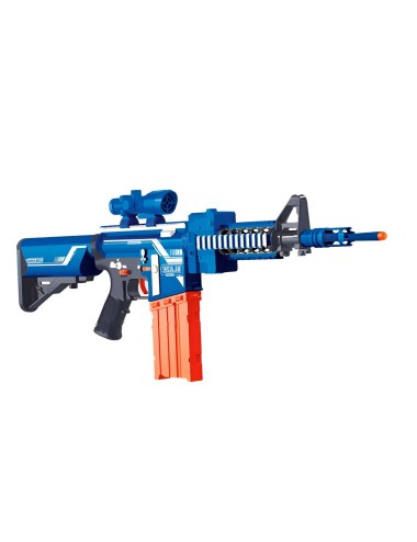 Pistola Ametralladora M4 Juguete Lanza Dardo Nerf + Bateria