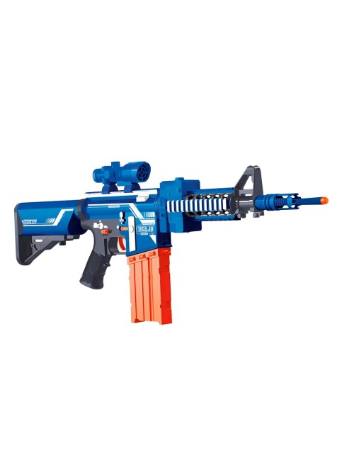 Pistola Ametralladora M4 Juguete Lanza Dardo Nerf + Bateria