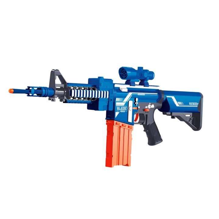 Pistola Ametralladora M4 Juguete Lanza Dardo Nerf + Bateria