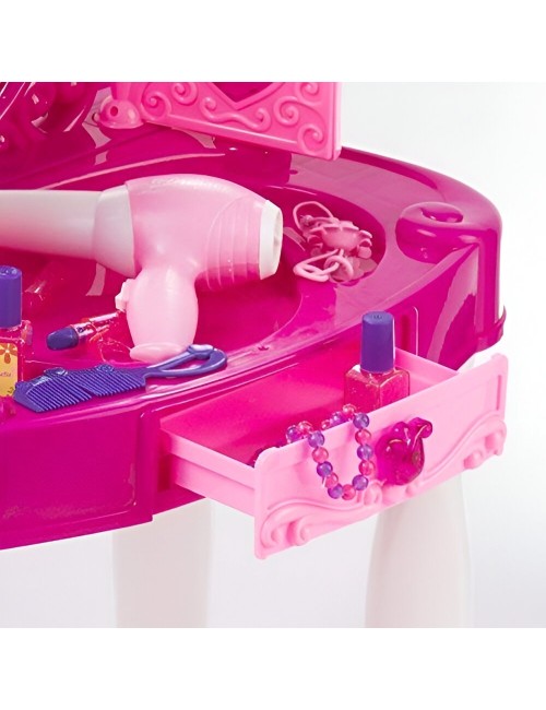 Set Maquillaje Tocador Grande Princesas Castillo Peinador