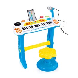 Piano Organeta Teclado Musical Mesa Interactivo Niño+ Tabure