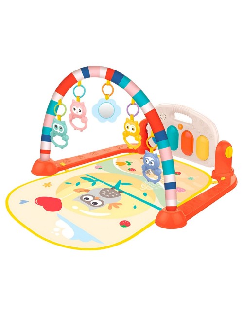 Gimnasio Piano Fitness Tapete Sonajero Buho Musical Bebes