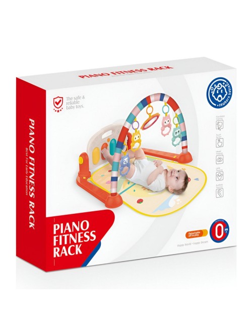 Gimnasio Piano Fitness Tapete Sonajero Buho Musical Bebes