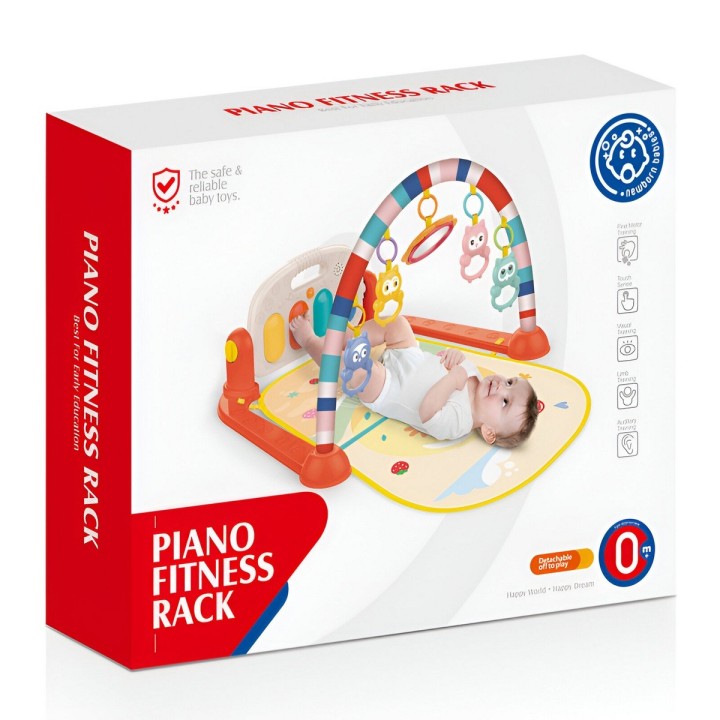Gimnasio Piano Fitness Tapete Sonajero Buho Musical Bebes