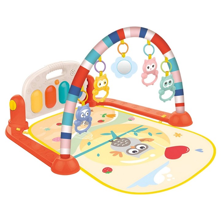 Gimnasio Piano Fitness Tapete Sonajero Buho Musical Bebes