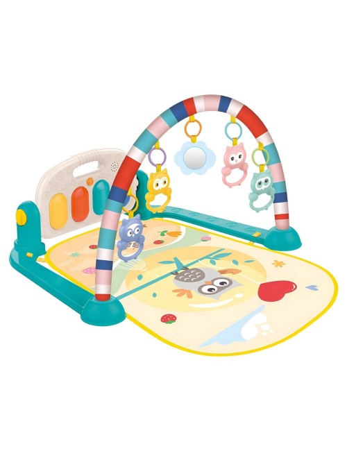 Gimnasio Piano Fitness Tapete Sonajero Buho Musical Bebes