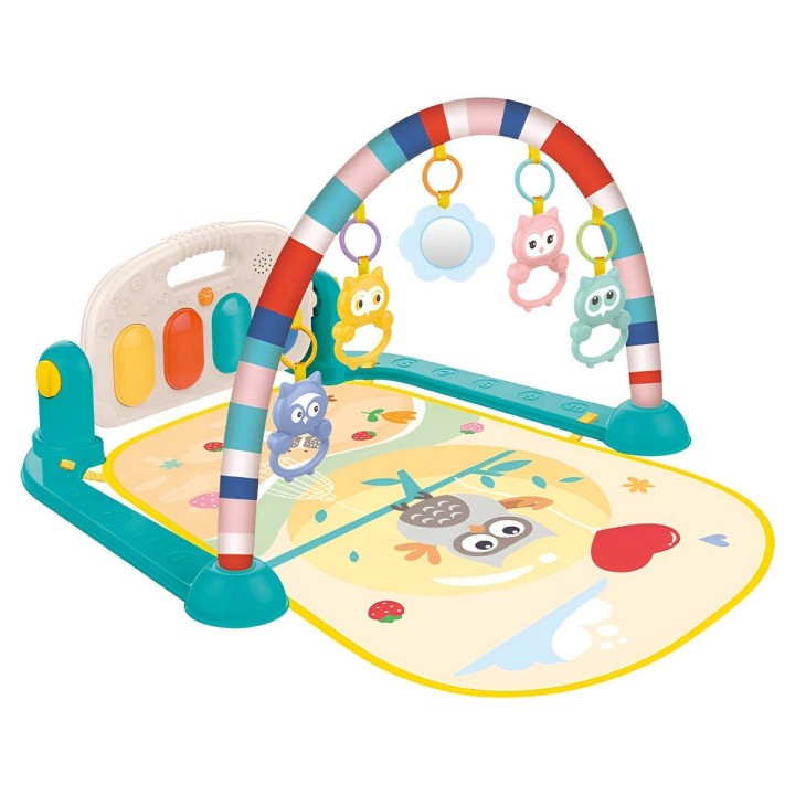 Gimnasio Piano Fitness Tapete Sonajero Buho Musical Bebes