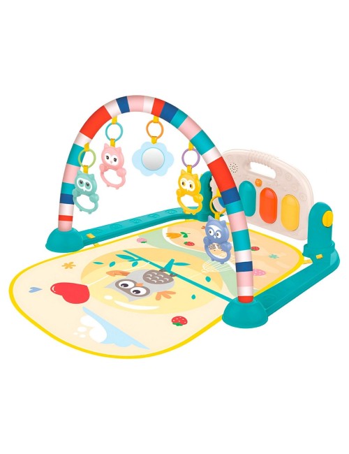 Gimnasio Piano Fitness Tapete Sonajero Buho Musical Bebes