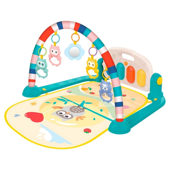 Gimnasio Piano Fitness Tapete Sonajero Buho Musical Bebes