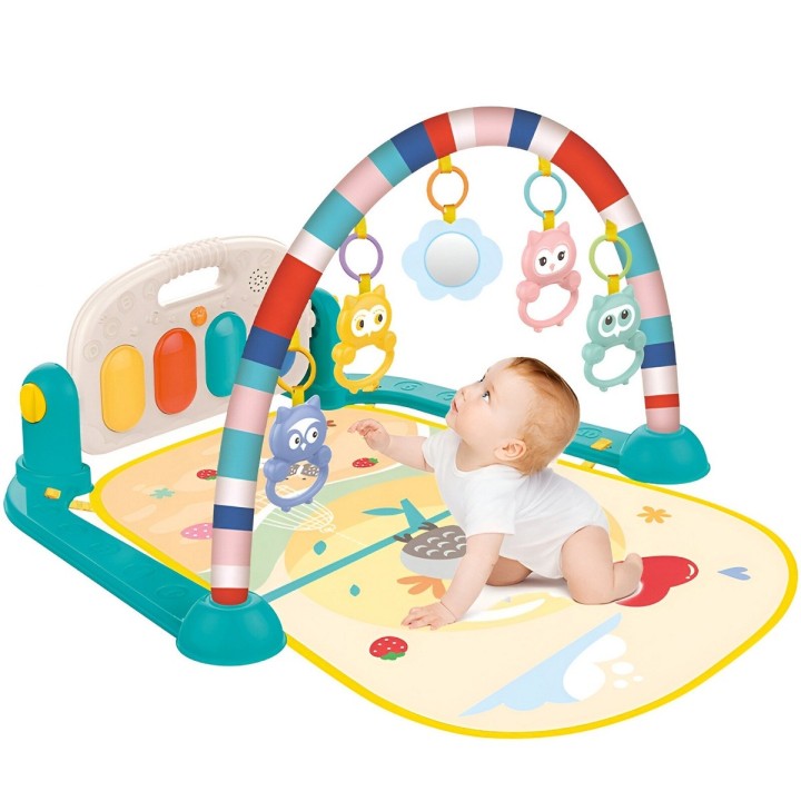 Gimnasio Piano Fitness Tapete Sonajero Buho Musical Bebes