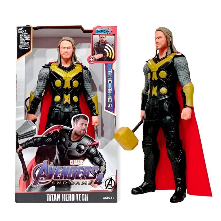 Figura Coleccionable Juguete Sonido Comic Thor Avenger