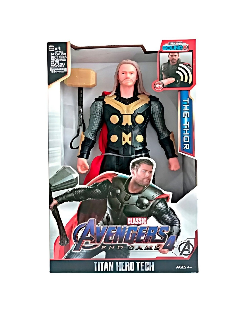 Figura Coleccionable Juguete Sonido Comic Thor Avenger