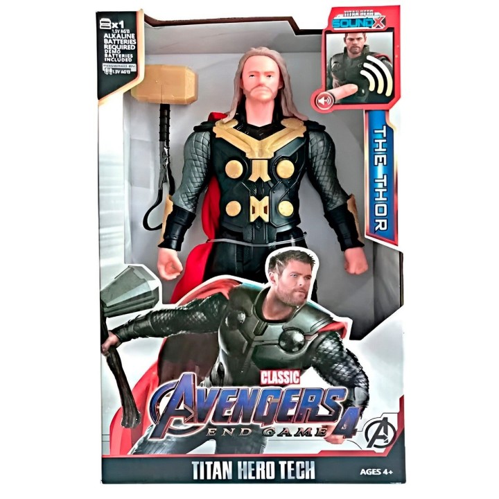 Figura Coleccionable Juguete Sonido Comic Thor Avenger