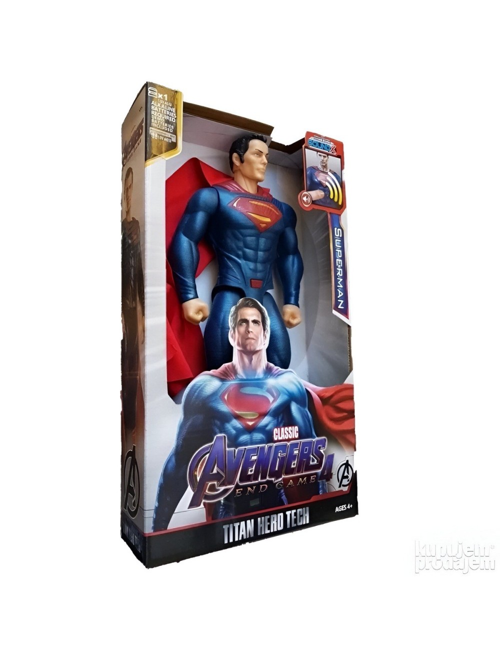 Figura Coleccionable Juguete Sonido Comic Superman