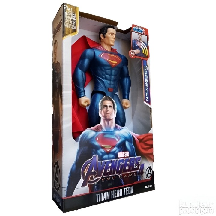 Figura Coleccionable Juguete Sonido Comic Superman