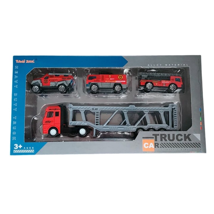 Camion Niñera Grua Camioneta Bus Bomberos Juguete Niños