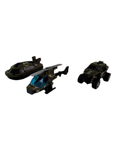 Camion Niñera Helicoperto Lancha Buggy Militar Juguete Niños