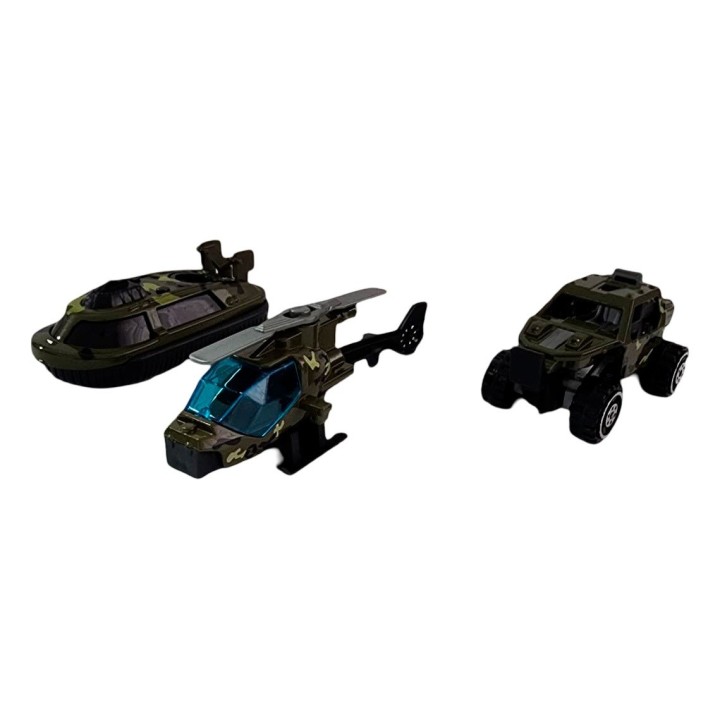 Camion Niñera Helicoperto Lancha Buggy Militar Juguete Niños
