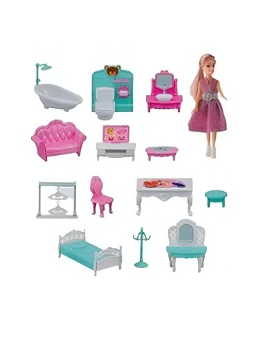 Casa Muñeca Accesorios Muebles Juguete Interactivo Niñas