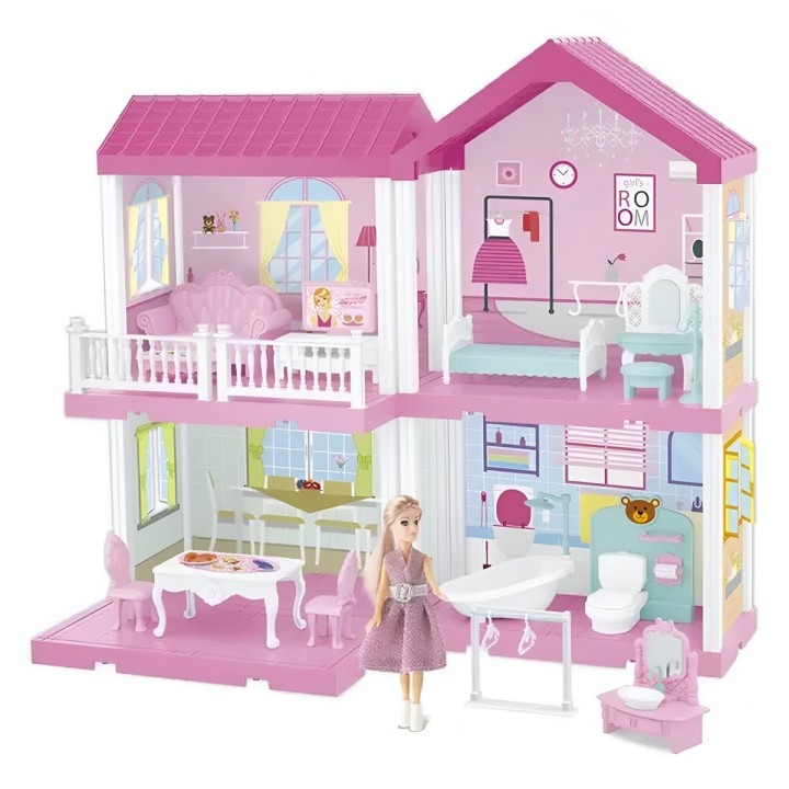 Casa Muñeca Accesorios Muebles Juguete Interactivo Niñas