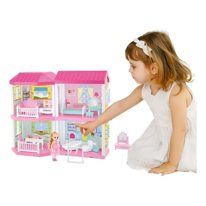Casa Muñeca Accesorios Muebles Juguete Interactivo Niñas