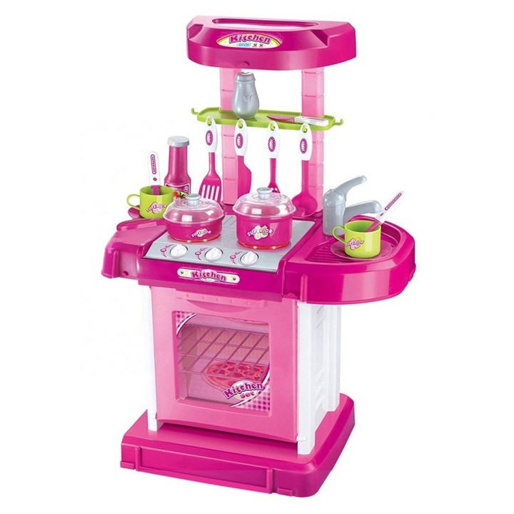 Maleta Cocina Armable Portatil Juguete Niñas Interactivo