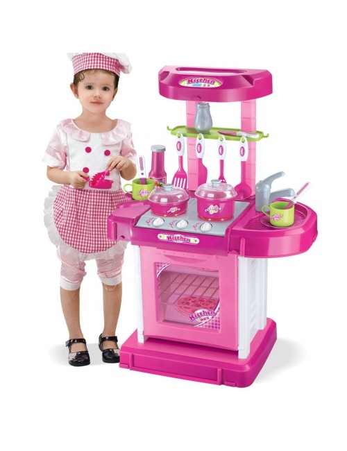 Maleta Cocina Armable Portatil Juguete Niñas Interactivo