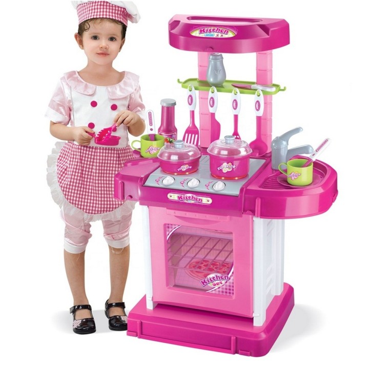 Maleta Cocina Armable Portatil Juguete Niñas Interactivo