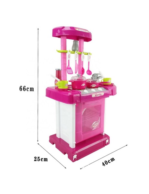 Maleta Cocina Armable Portatil Juguete Niñas Interactivo