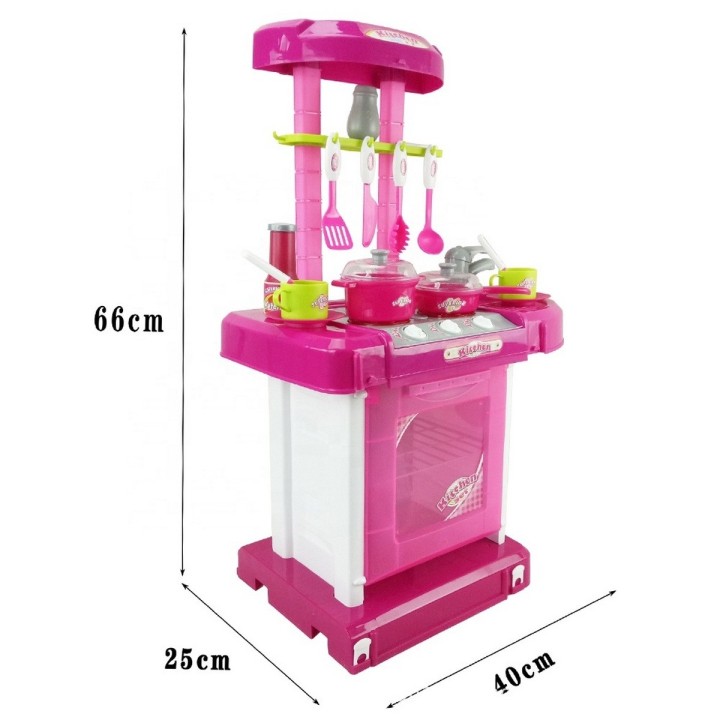 Maleta Cocina Armable Portatil Juguete Niñas Interactivo